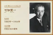 可知貫一｜どぼく偉人ファイルNo.23