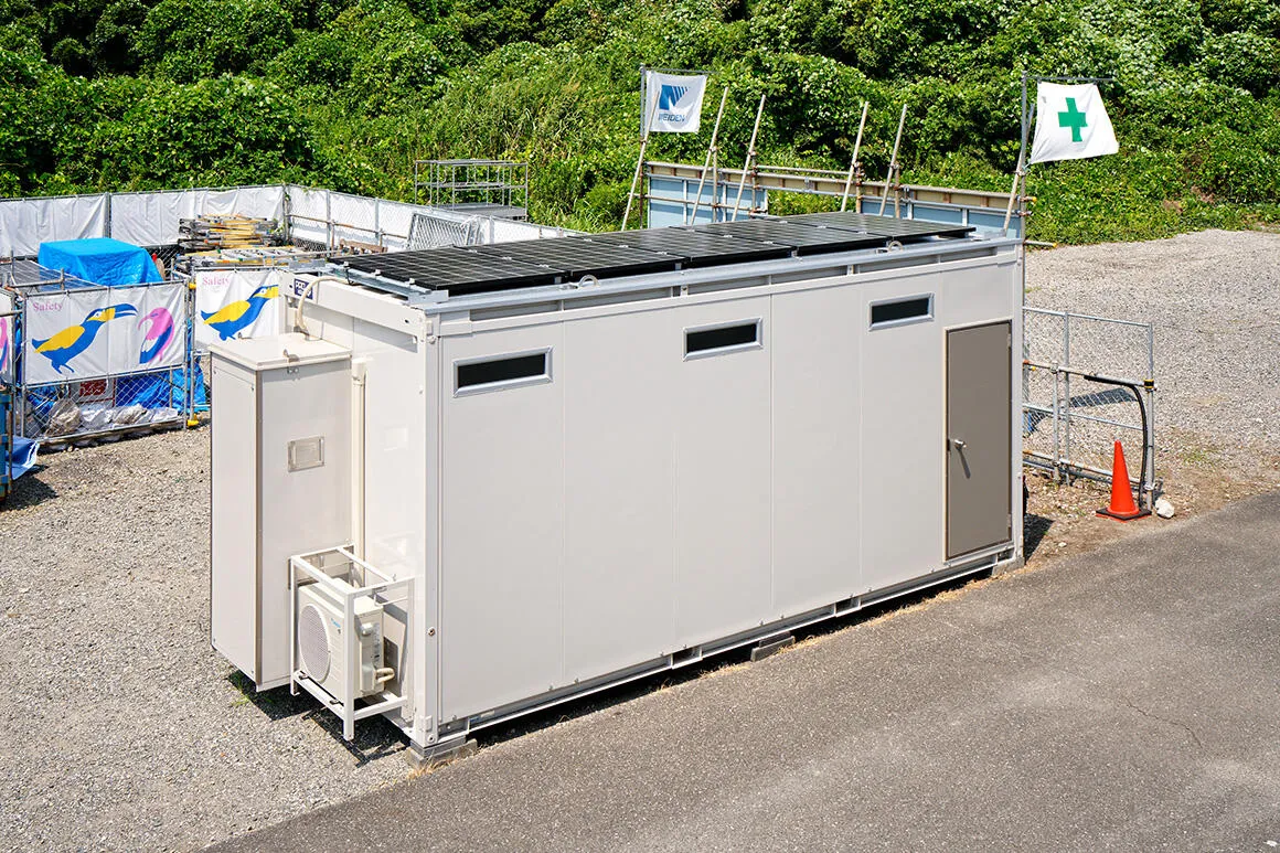 株式会社明電舎様｜アクティオのオフグリッドハウスを活用しSDGsを推進