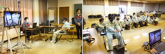 VRを用いた安全教育システム「Safety Training System VR of AKTIO」で、危険行動を安全に体験