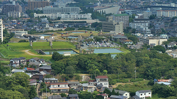 高尾浄水場と日和山浄水場