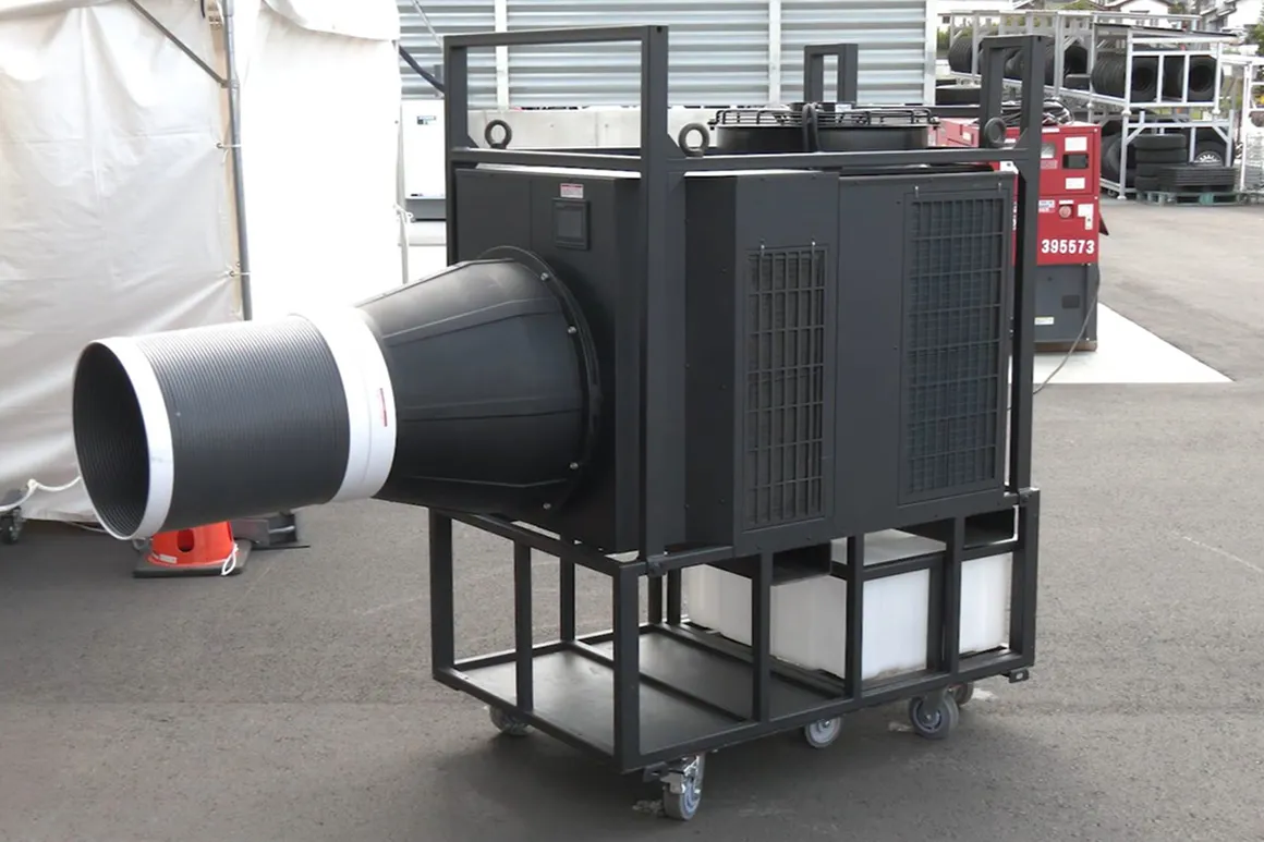 遠くまで冷風を届ける！ 大型スポットエアコン「SUN GO COOL（サンゴクー）」
